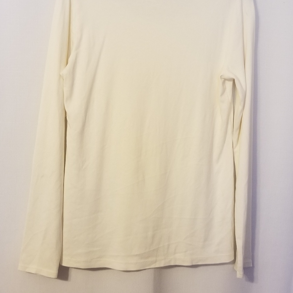 J JILL WOMAN CREAM IVORY OFF WHITE TOP SHIRT - Picture 7 of 8